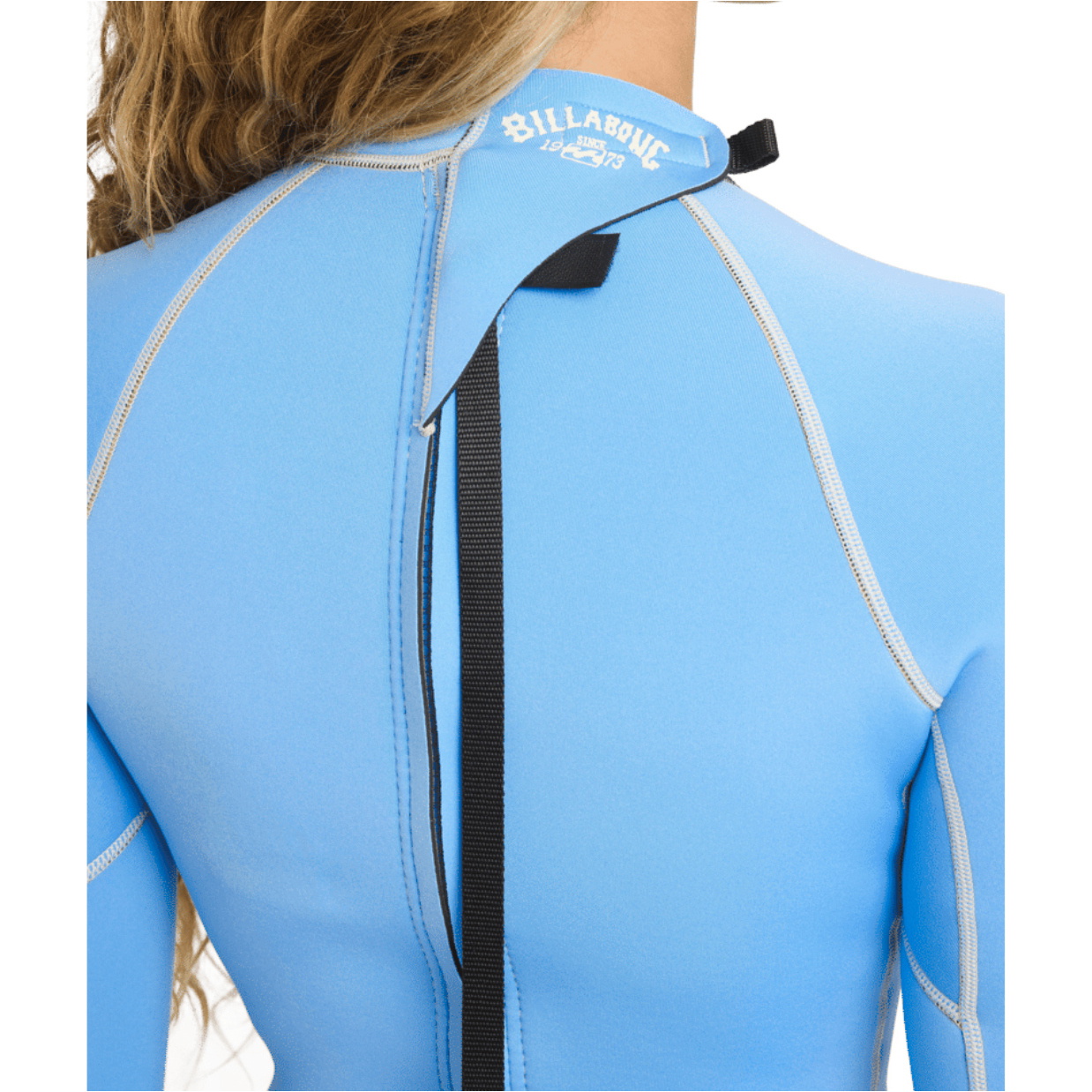 2026 Billabong Womens Spring Glider 2mm Back Zip Long Sleeve Spring Wetsuit 24BW244501 - Blue Drift